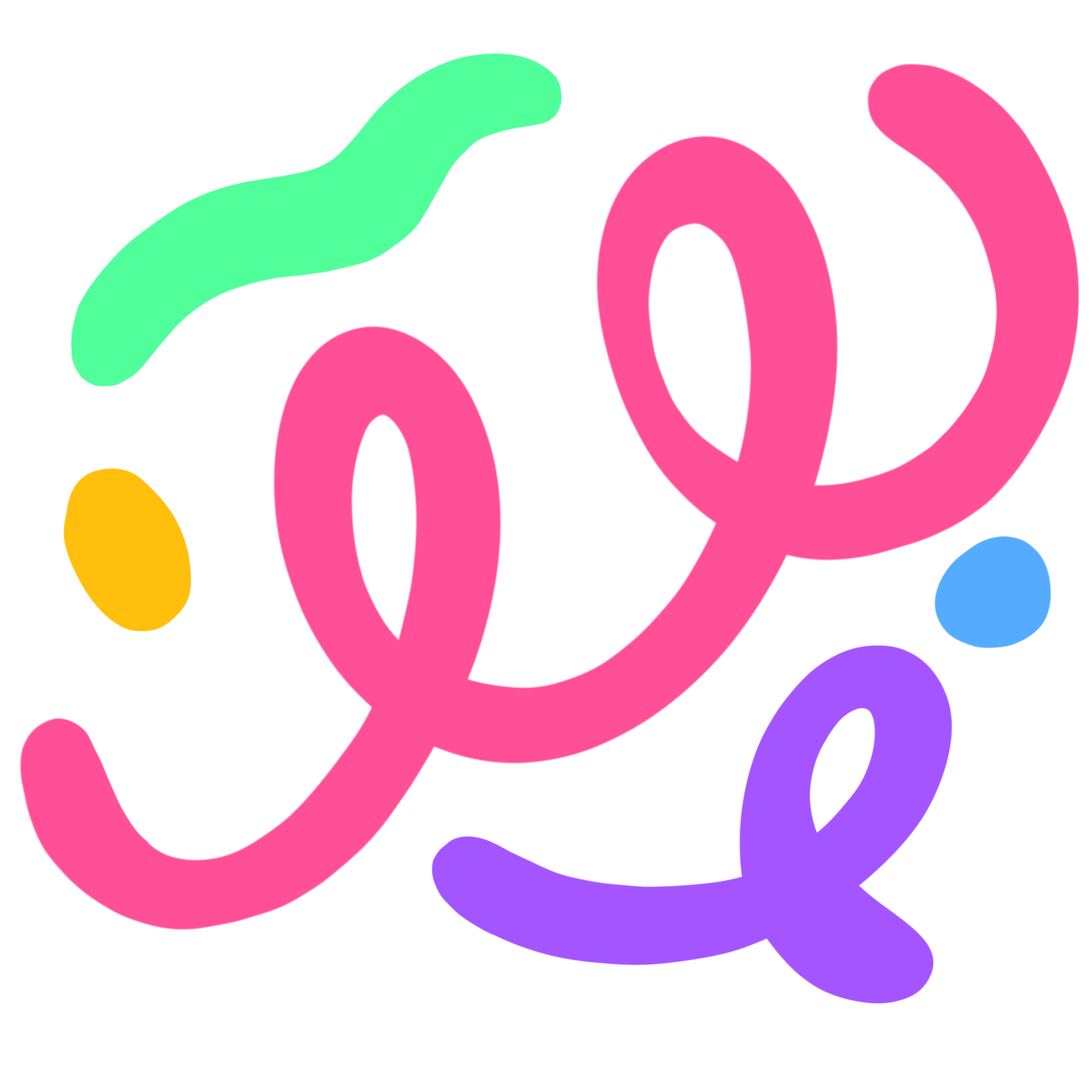 Doodle funny colorful line clipart. 18746310 PNG