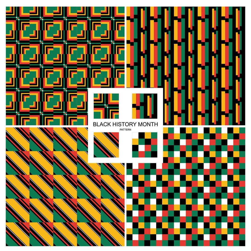 Black history month pattern vector design