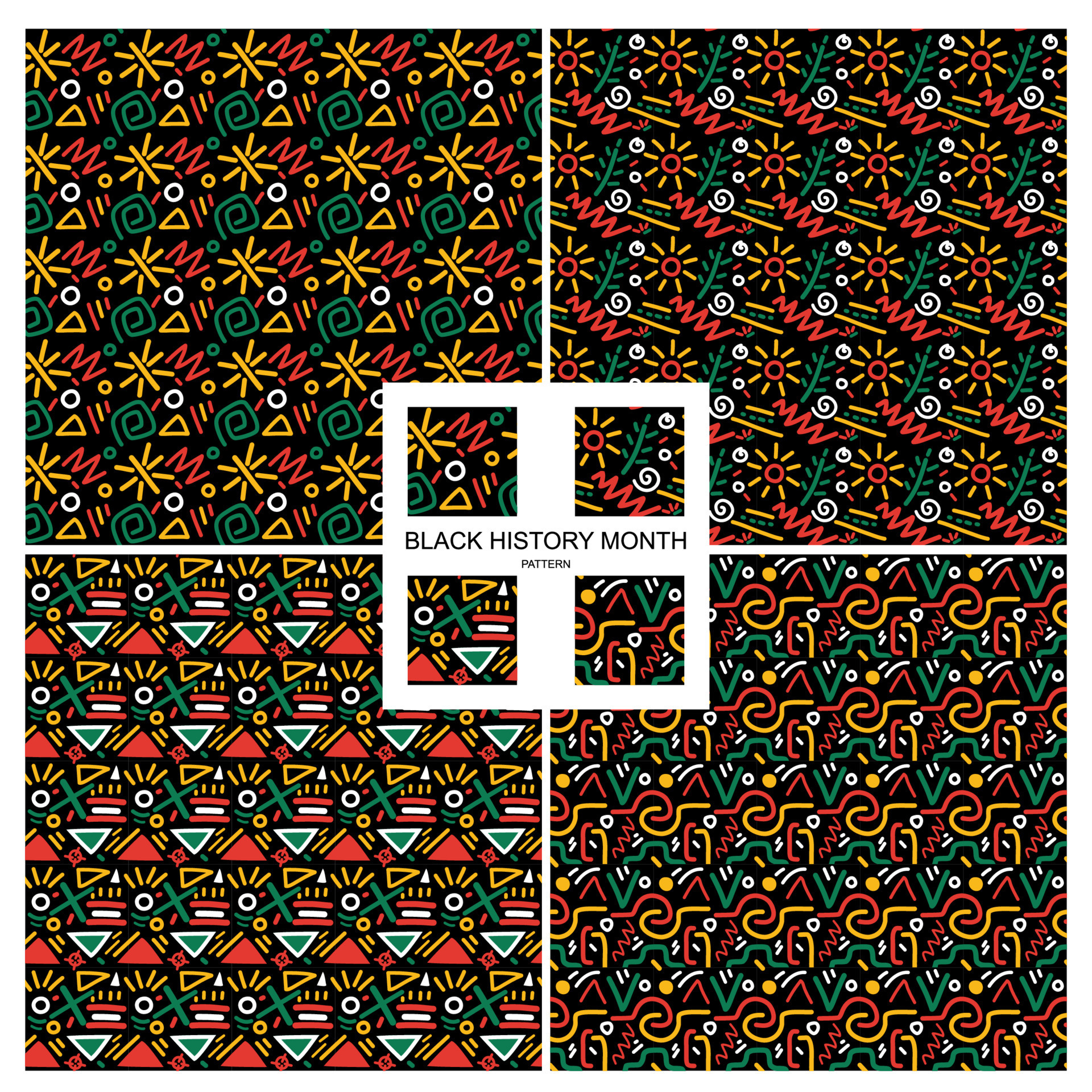 Black History Month Pattern Vector Design 18746371 Vector Art At Vecteezy Black History Month Pattern Vector Design 18746371 Vector Art At Vecteezy