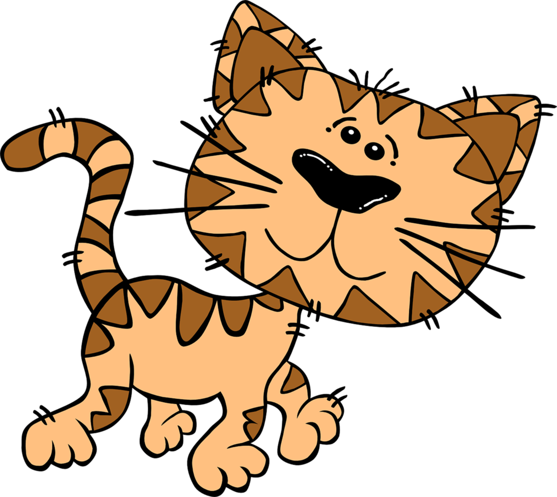 design marrom gato png