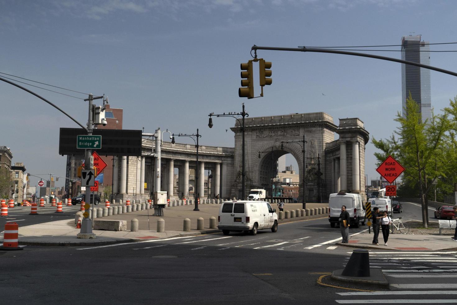 NEW YORK, USA - MAY 4 2019 - Chinatown streets markets and shops photo