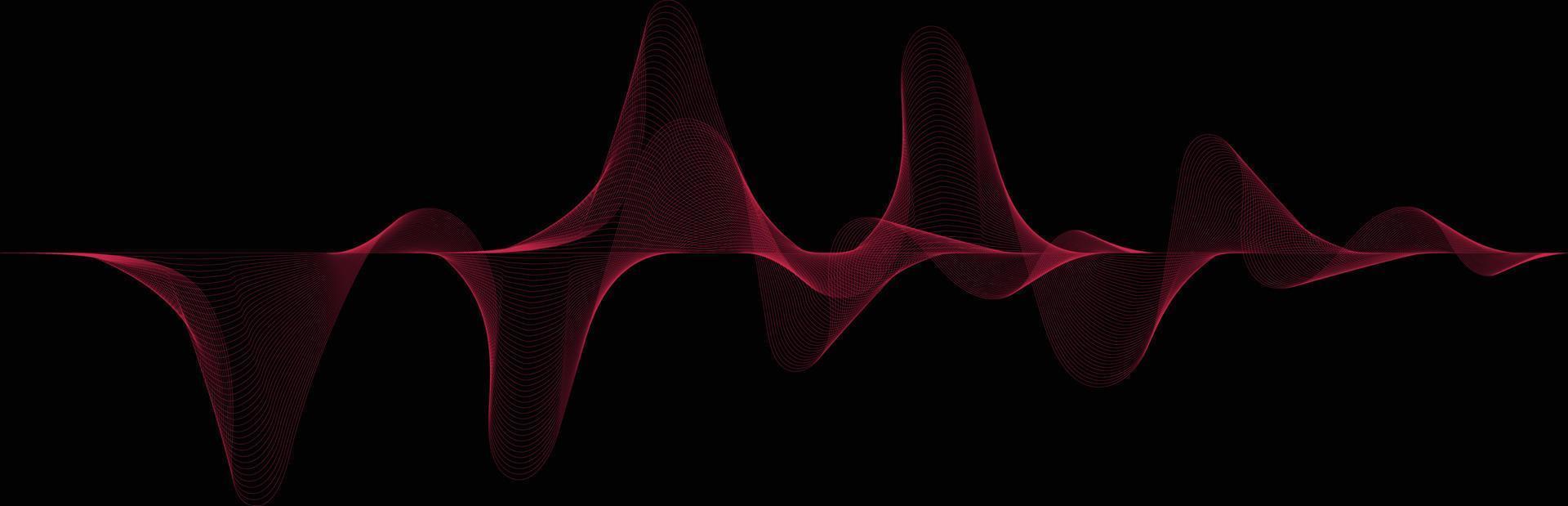 patrón de rayas de línea sobre fondo blanco ondulado. resumen moderno fondo futurista gráfico energía sonido ondas tecnología concepto diseño vector
