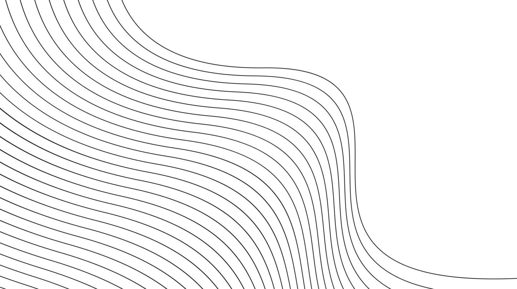 diseño de rayas abstractas de onda de líneas. superficies blancas curvas. fondo abstracto moderno. Ecualizador de pista de frecuencia digital. fondo de arte de línea estilizada vector