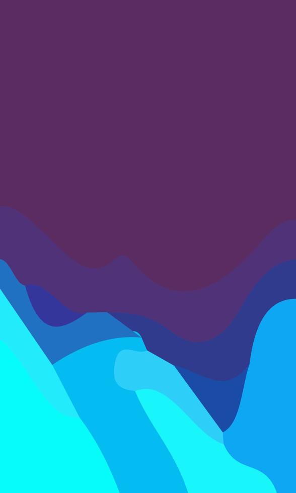 Aesthetic blue mountain abstract background with copy space area. Suitable for poster and banner vector