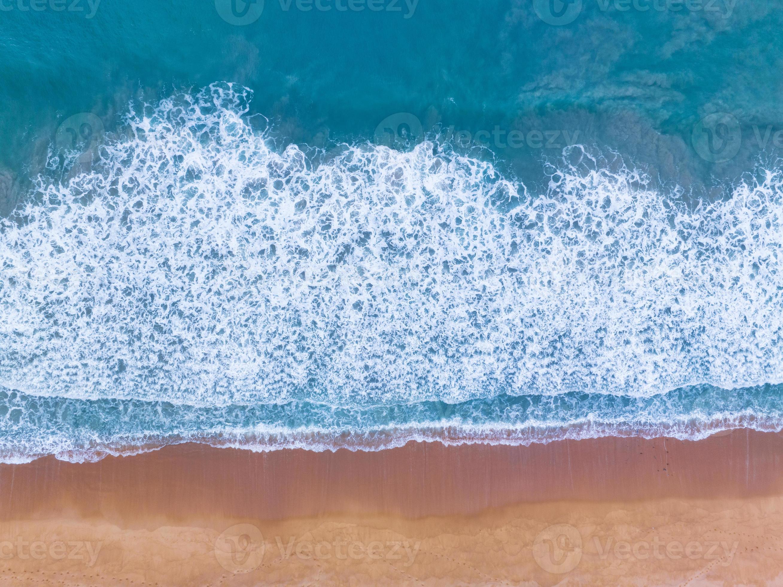 Sea surface aerial view,Bird eye view photo of waves and water surface