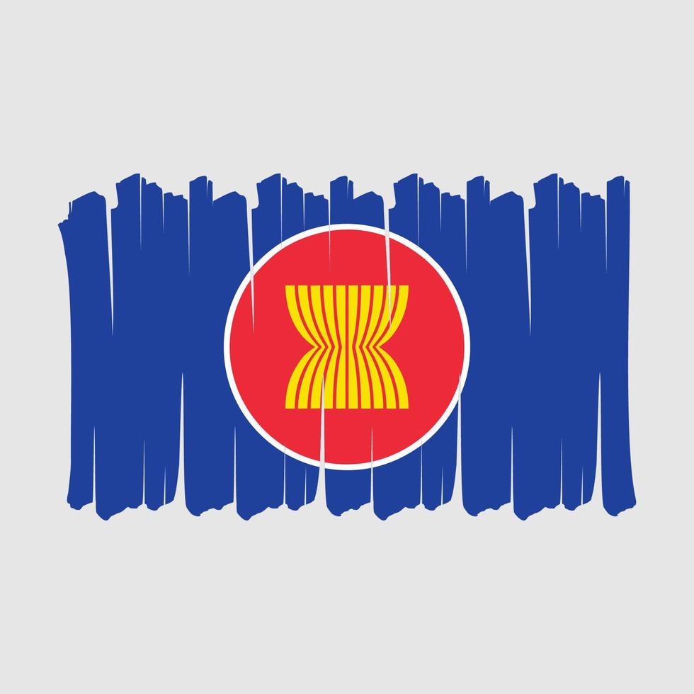 Asean Flag Brush vector