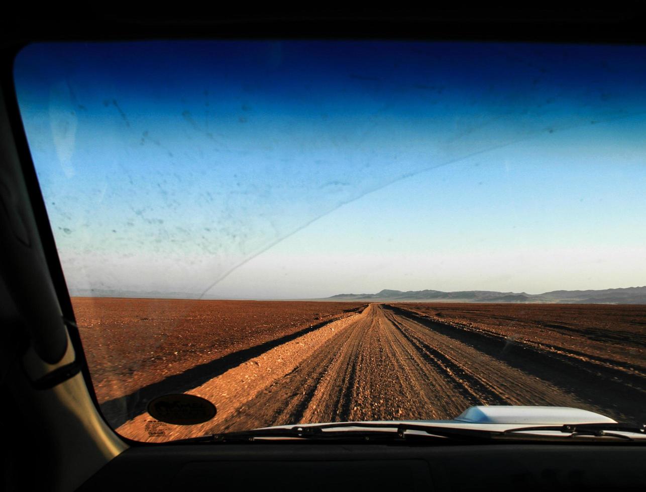 road in the desert photo
