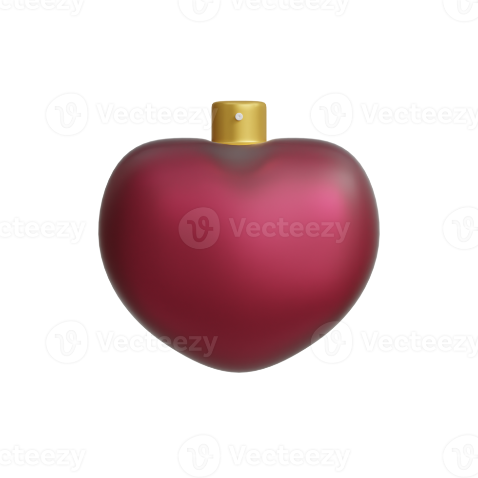 3d valentines day perfume icon png