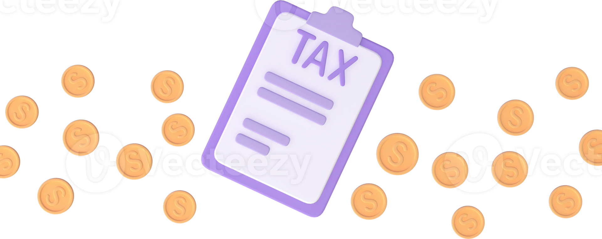 Tax Day Reminder Concept. 3d illustration submit tax by online concept, online tax payment and report. Business income. png