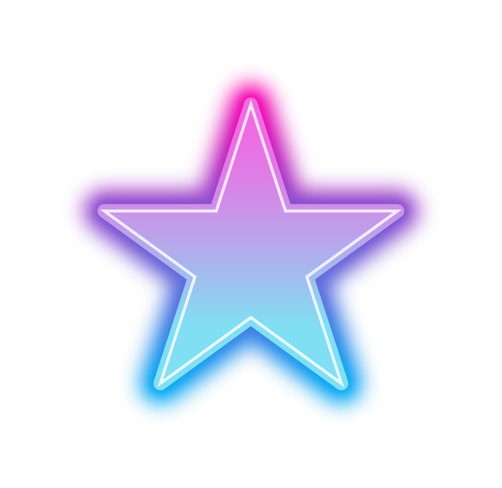 Neon blue stars wallpaper