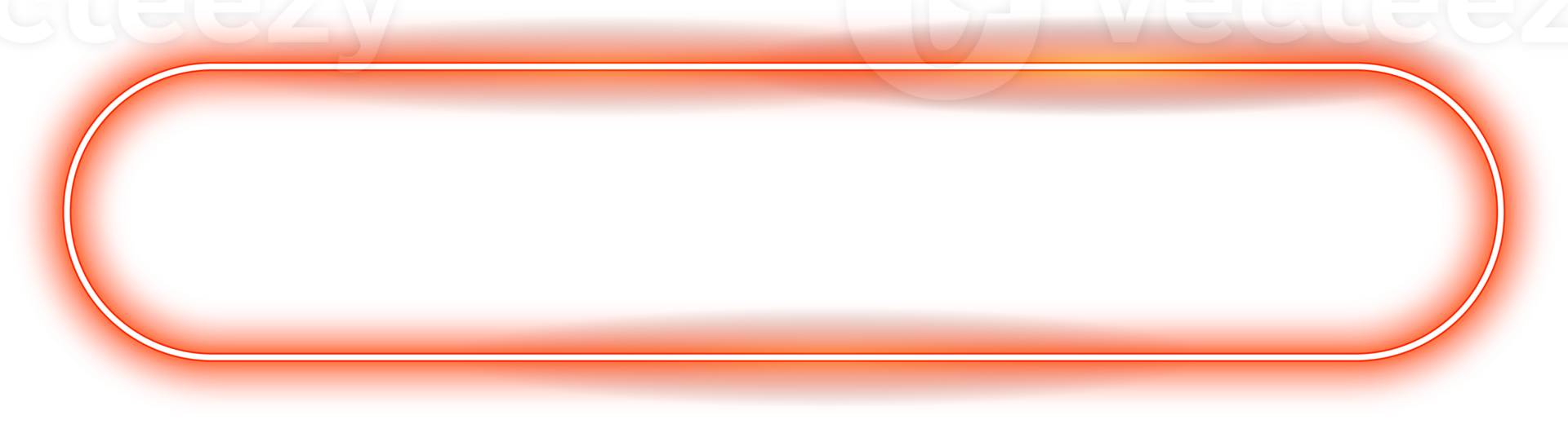 Neon rectangle web button frame png