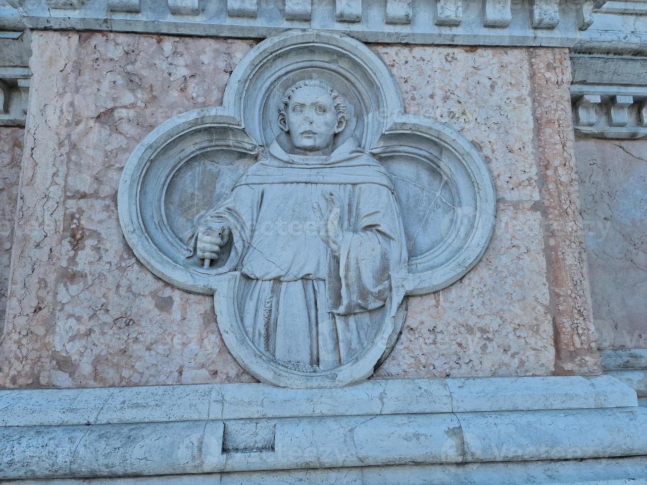 bologna piazza maggiore church san petronio bas relief photo