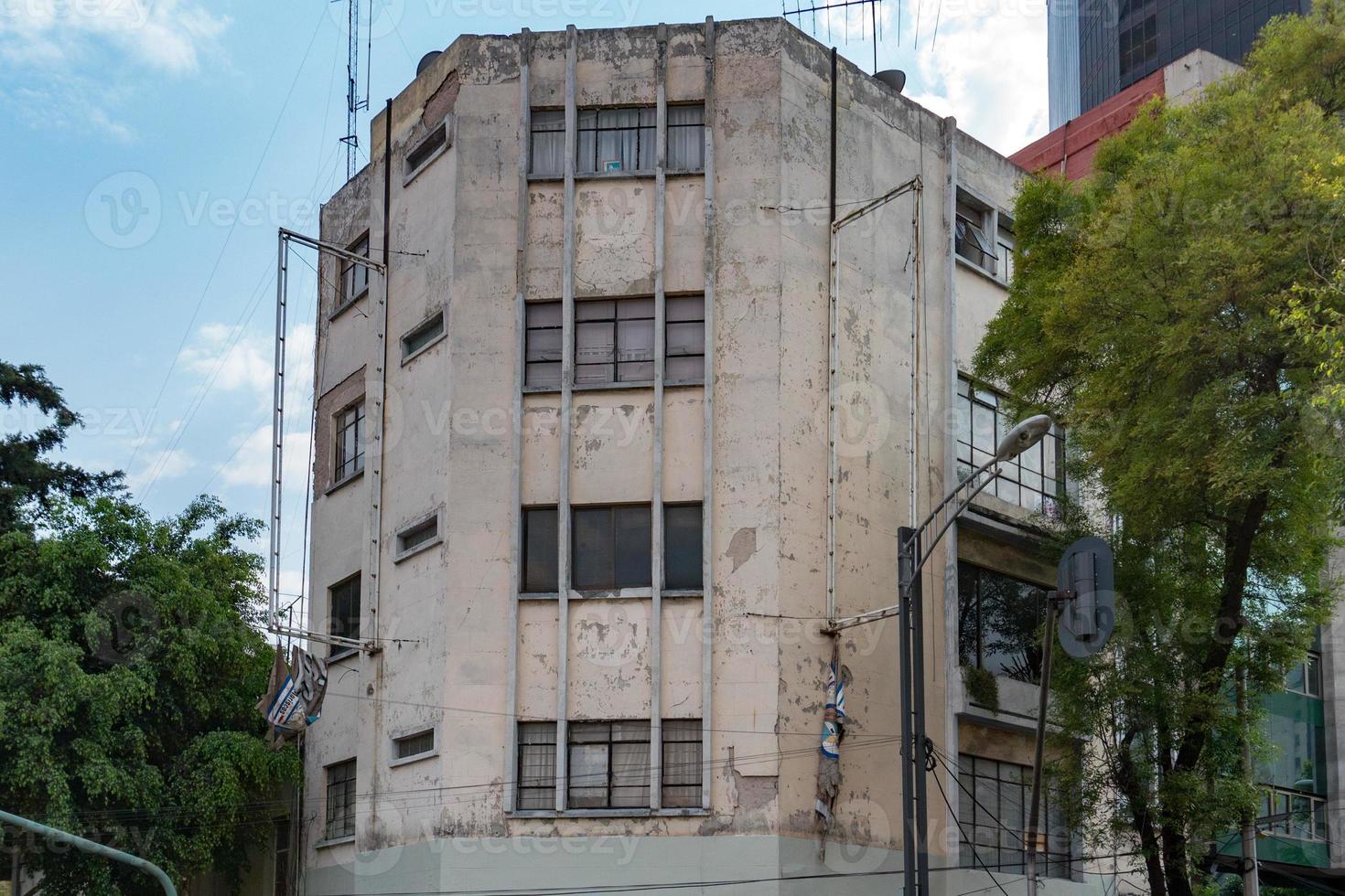 Ciudad de México edificio dañado después del terremoto de 2017 foto