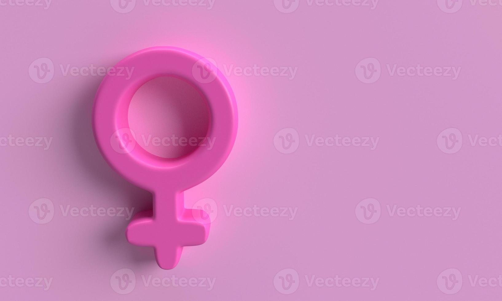 Symbol female lady her girl 8 eight woman day march pink color background wallpaper copy space empty decoration ornament beautiful international love happy feminine celebration festival.3d render photo