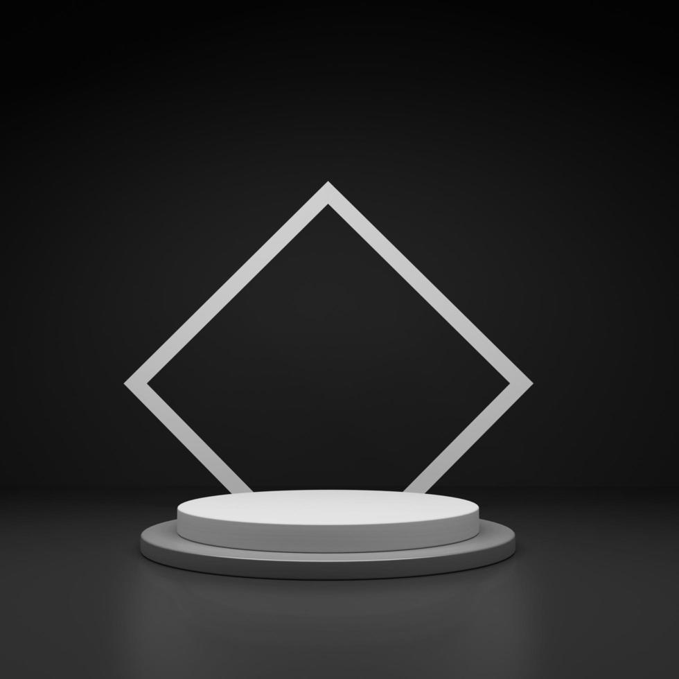 3d render of abstract pedestal podium display. Product and promotion concept for advertising. photo