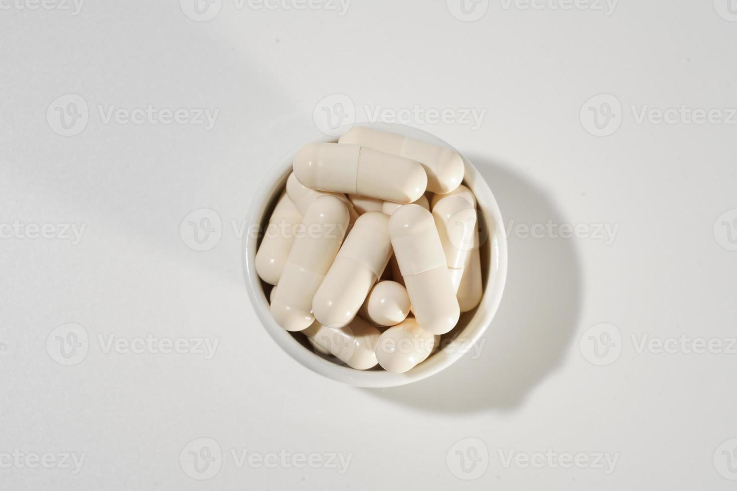 Vitamin C, Mg, concept. Alternative medicine, Dietary supplement. photo