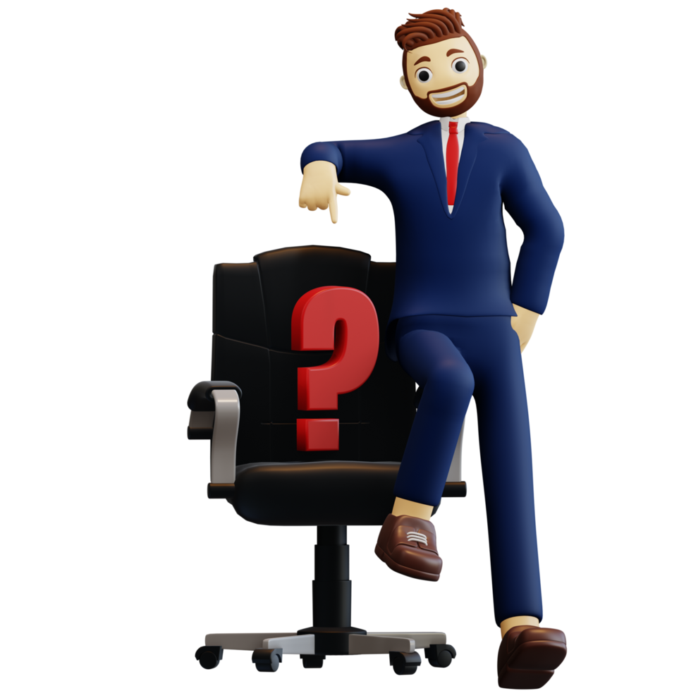 3d businessman confuse png
