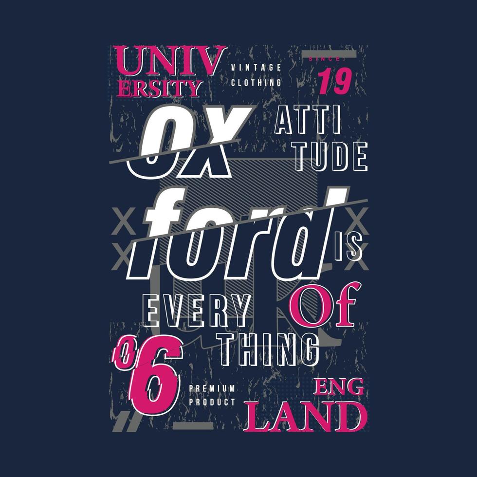 oxford university  british city, abstract graphic vector print