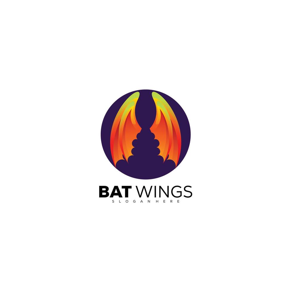 bat wing symbol logo design template business vector
