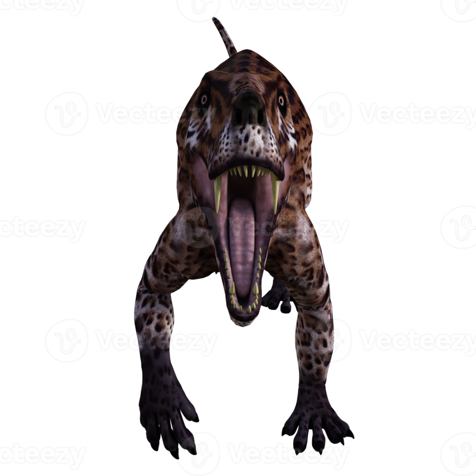 lycaenops isolato dinosauro 3d rendere png