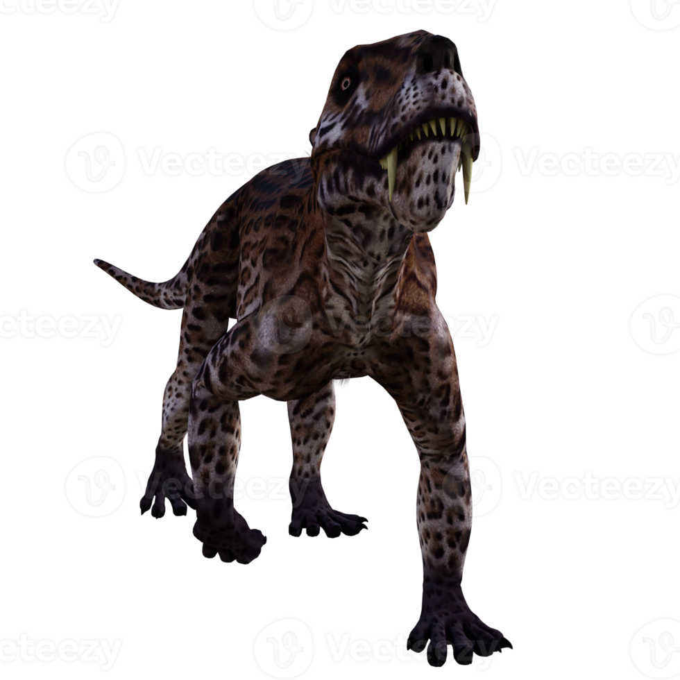 lycaenops isolato dinosauro 3d rendere png