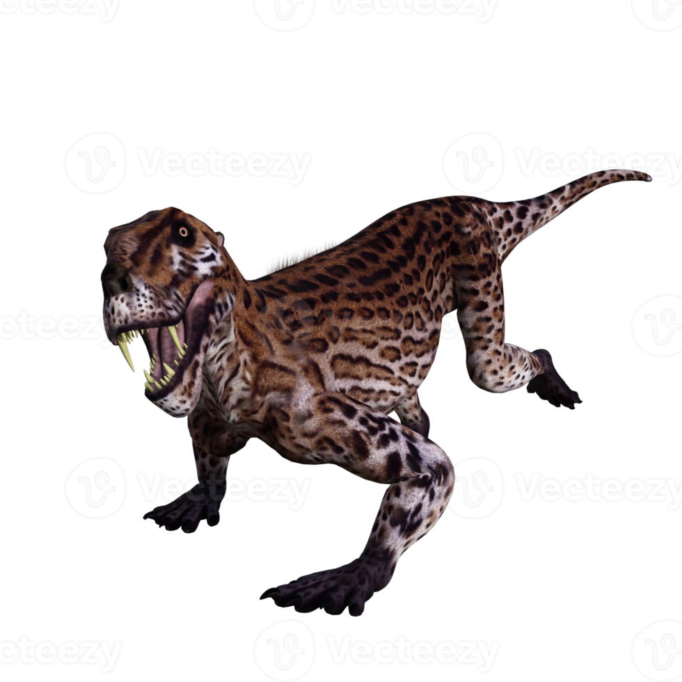 lycaenops geïsoleerd dinosaurus 3d geven png