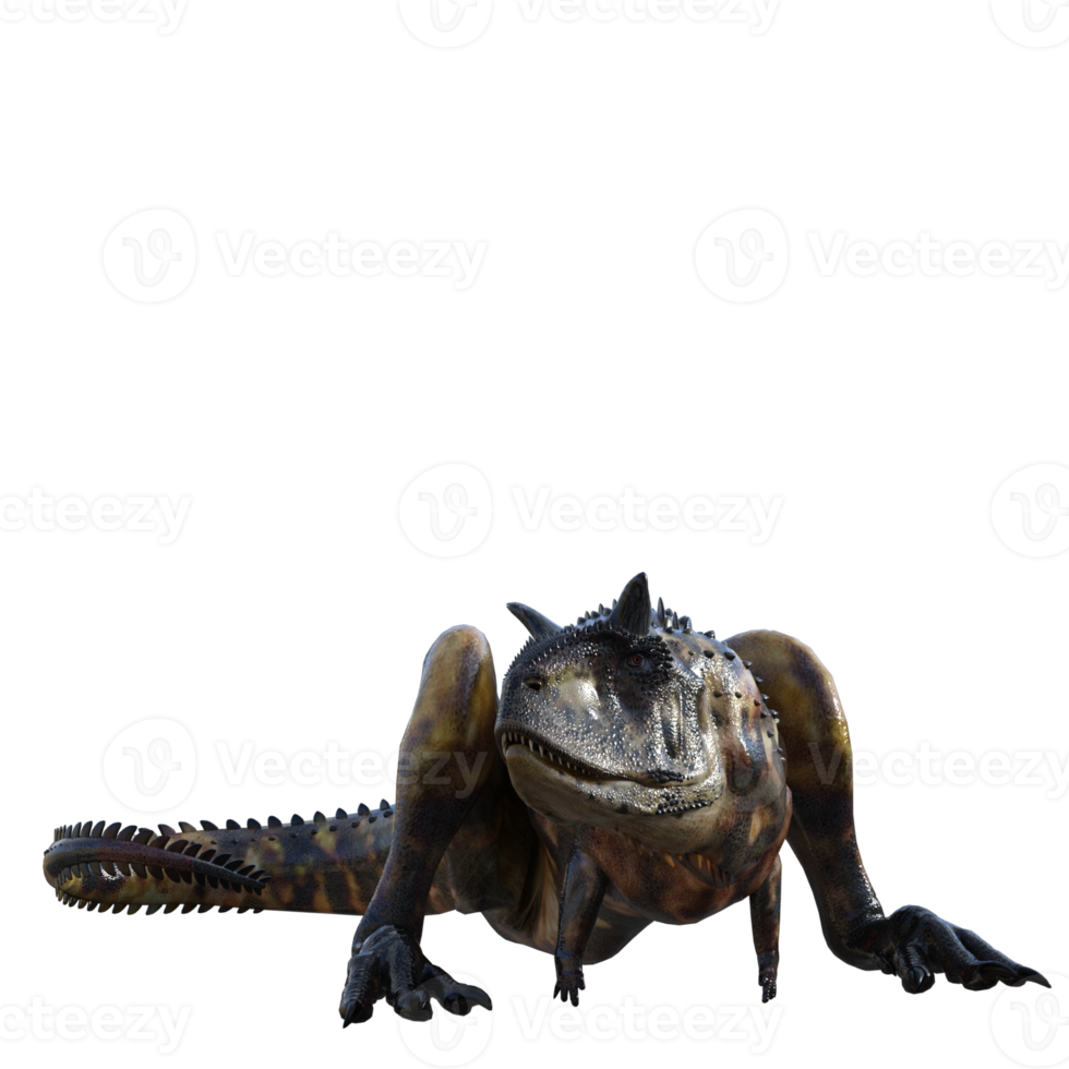 Carnotaurus Dinosaur isolated 3d illustration png