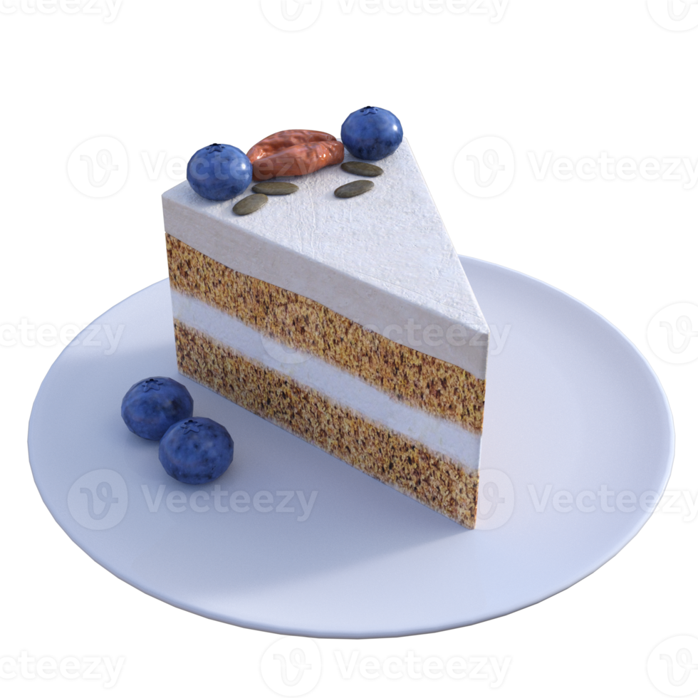 Cake delicious 3d isolated png
