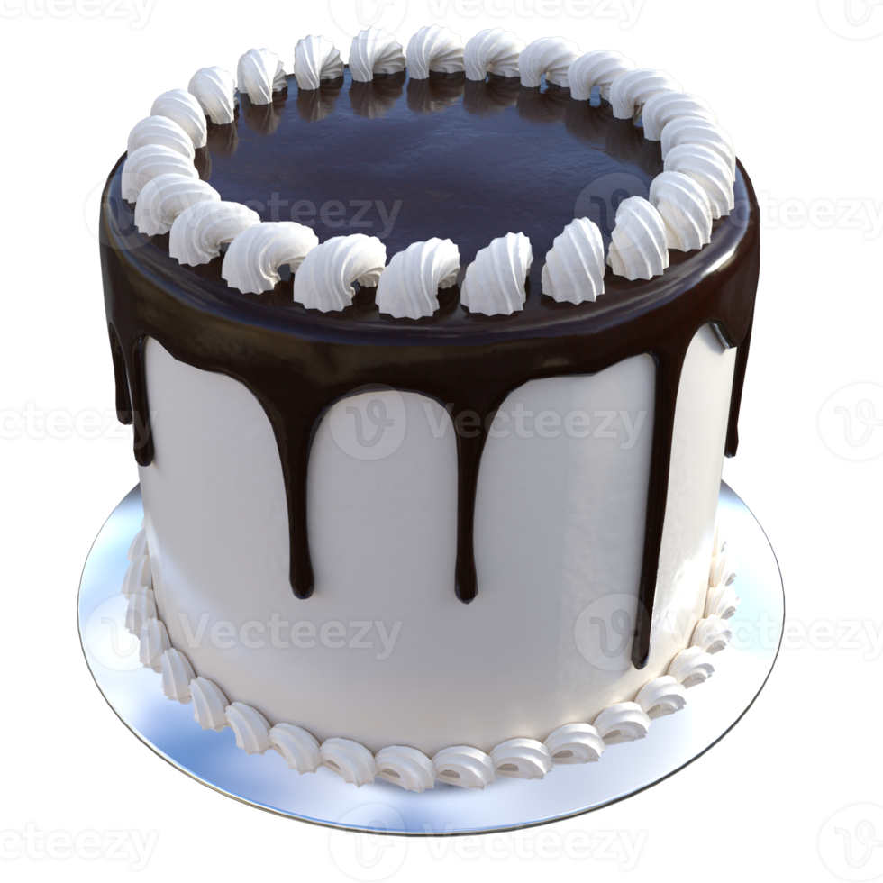 gâteau délicieux 3d isolé png