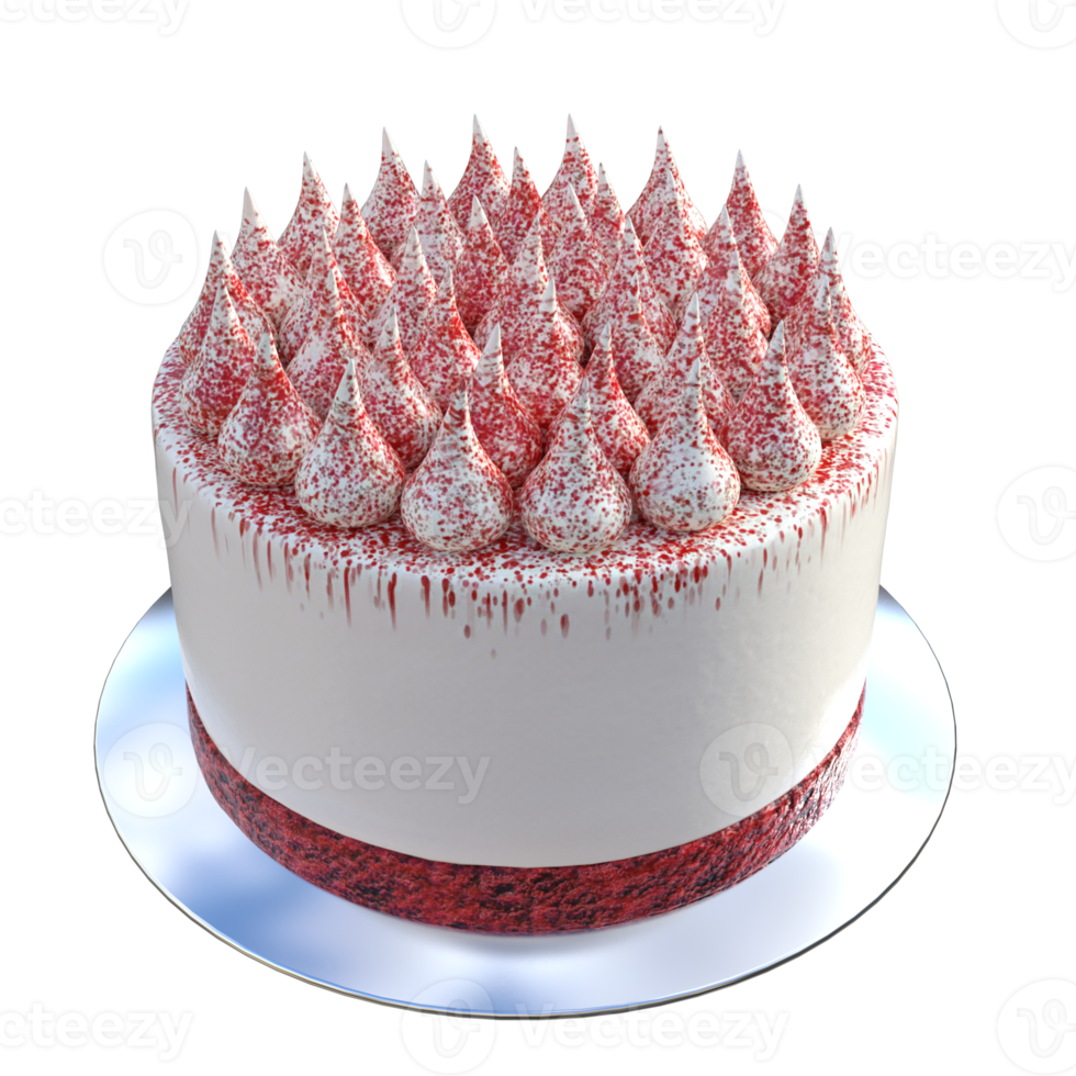 Cake delicious 3d isolated png