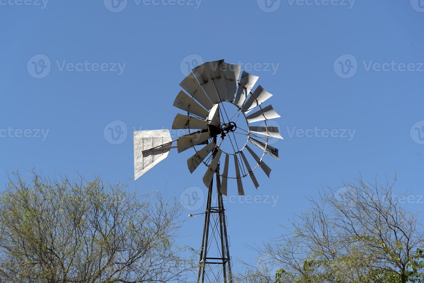 water windmill detail in baja california sur photo