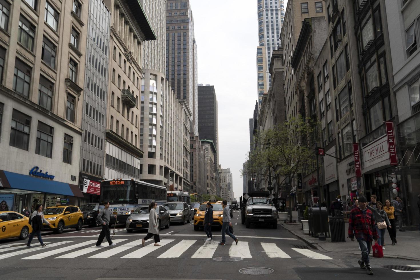 NEW YORK, USA - MAY 5 2019 - City streets congested traffic jam photo