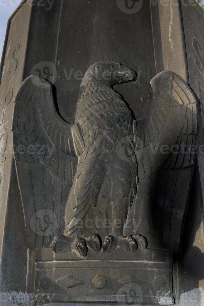 Rome Eagle Bronze Statue near imperial forums photo