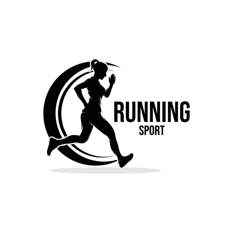 Running sport logo design inspiration vector