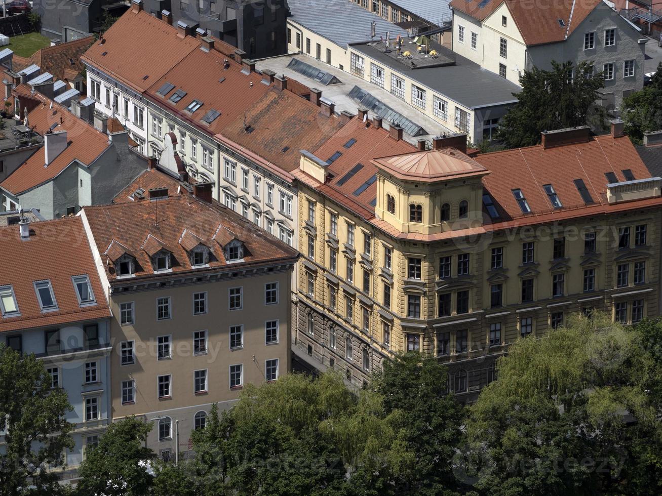 graz austria techos detalles tejas foto