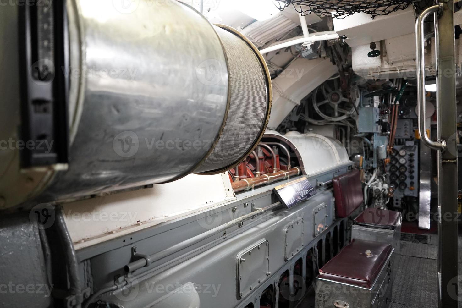 Inside military war submarine warship photo