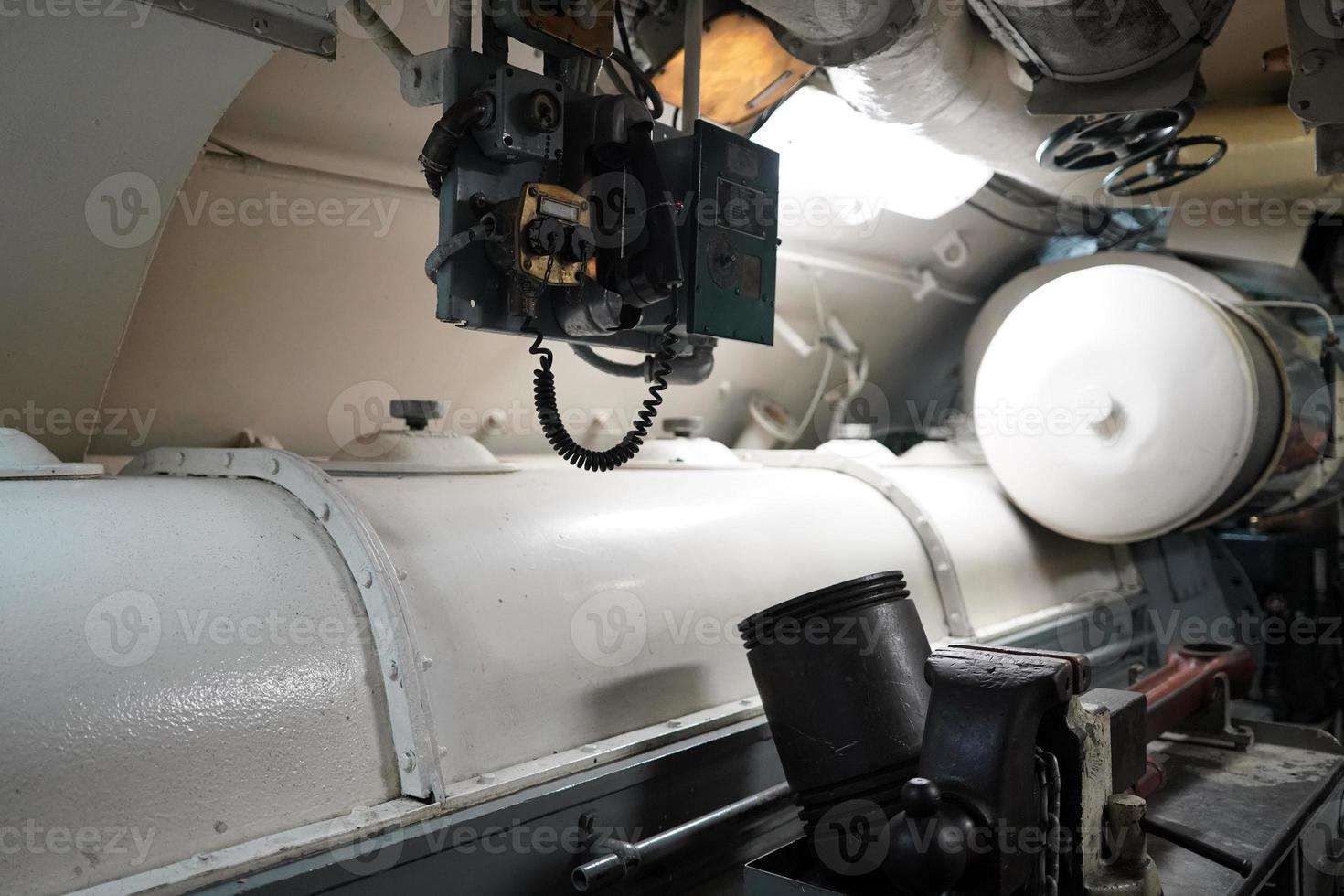 Inside military war submarine warship photo