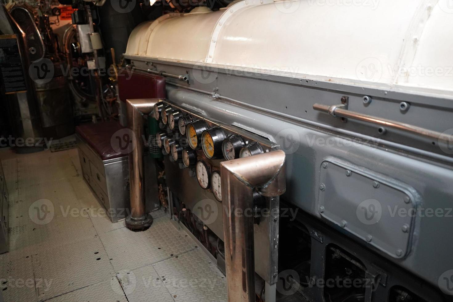 Inside military war submarine warship photo