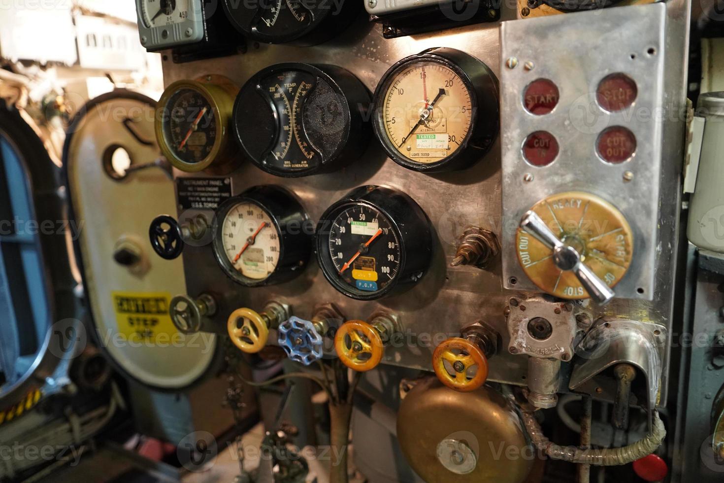 Inside military war submarine warship photo