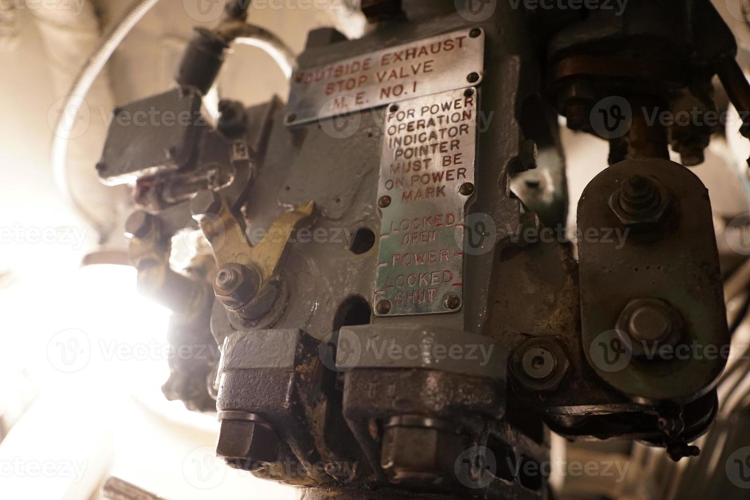 Inside military war submarine warship photo