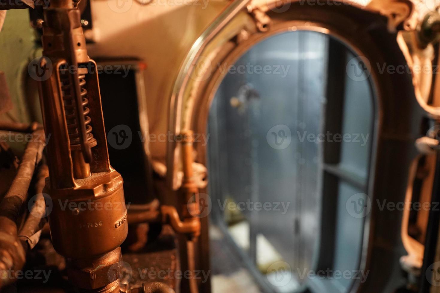 Inside military war submarine warship photo