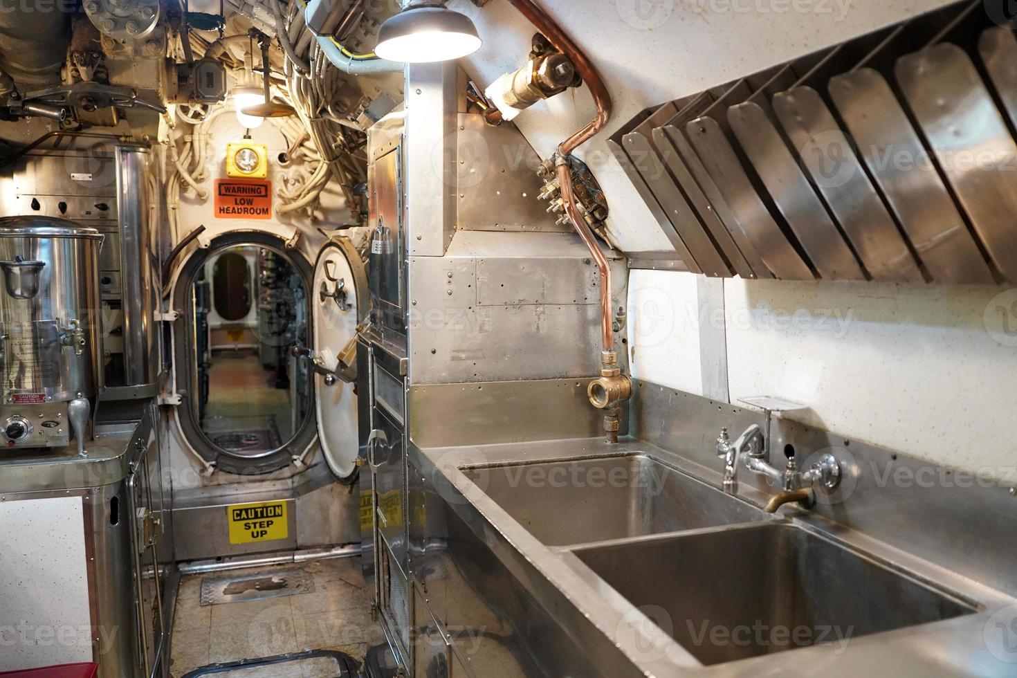 Inside military war submarine warship photo