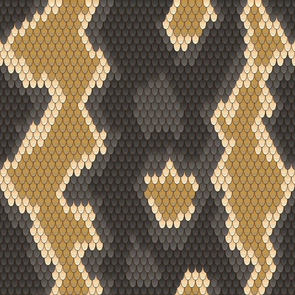 Seamless Pattern of Snake Skin vector