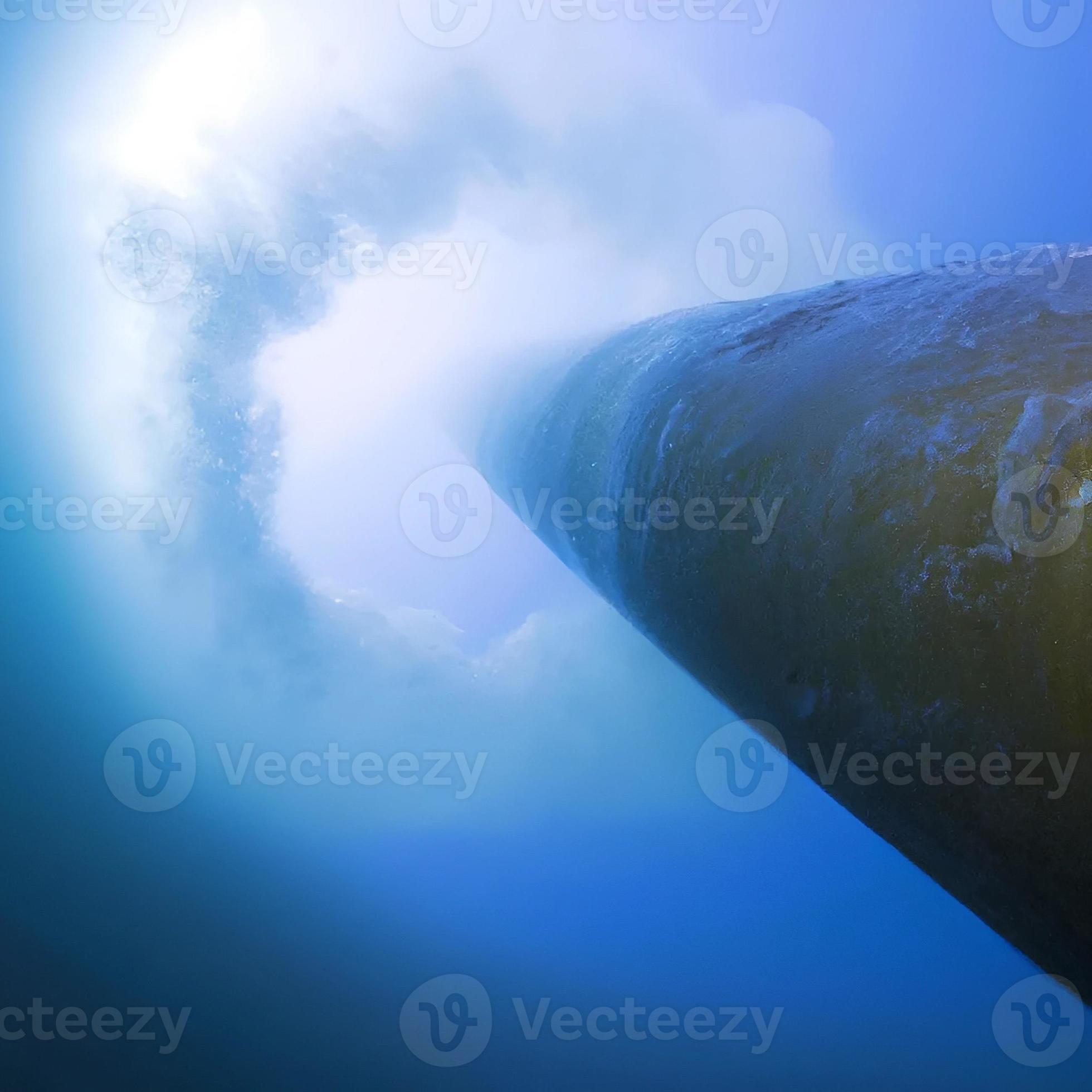 nord stream gas pipeline underwater imaginary illustration leaking gas