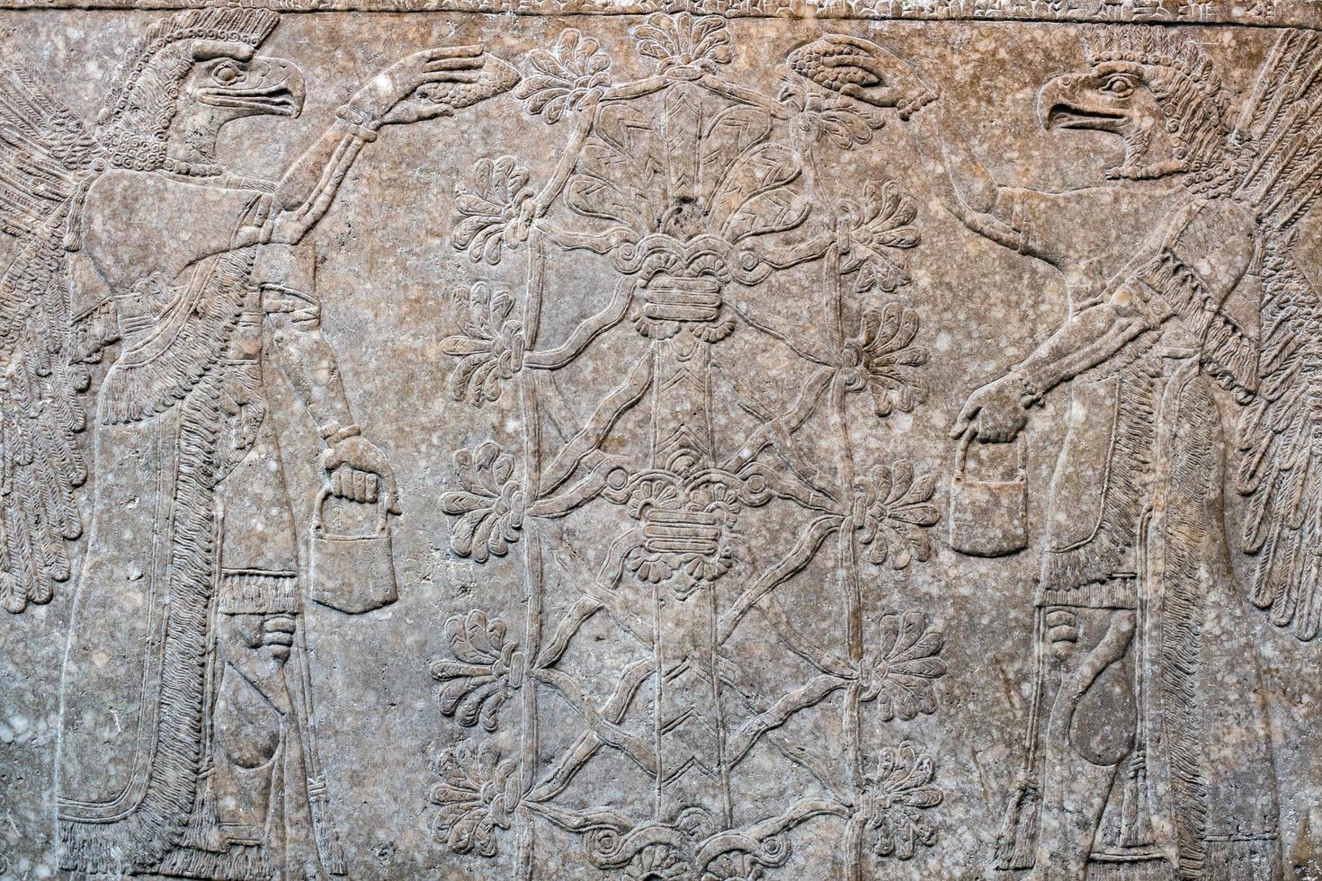 Ancient Babylonia and Assyria bas relief photo