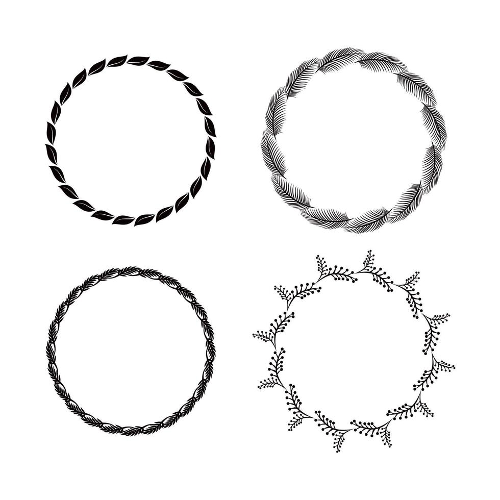 Circular leaf vector