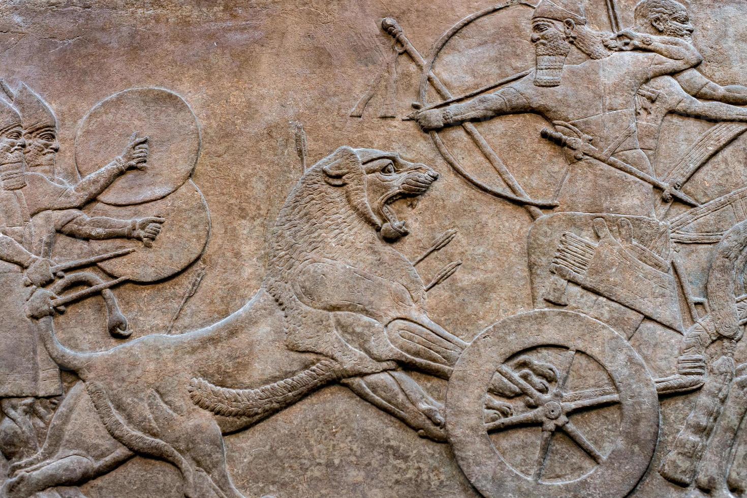 Ancient Babylonia and Assyria bas relief photo