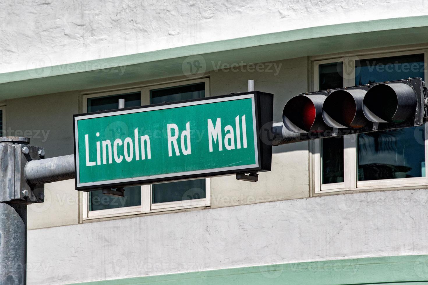 Miami Lincoln road on sunny day photo