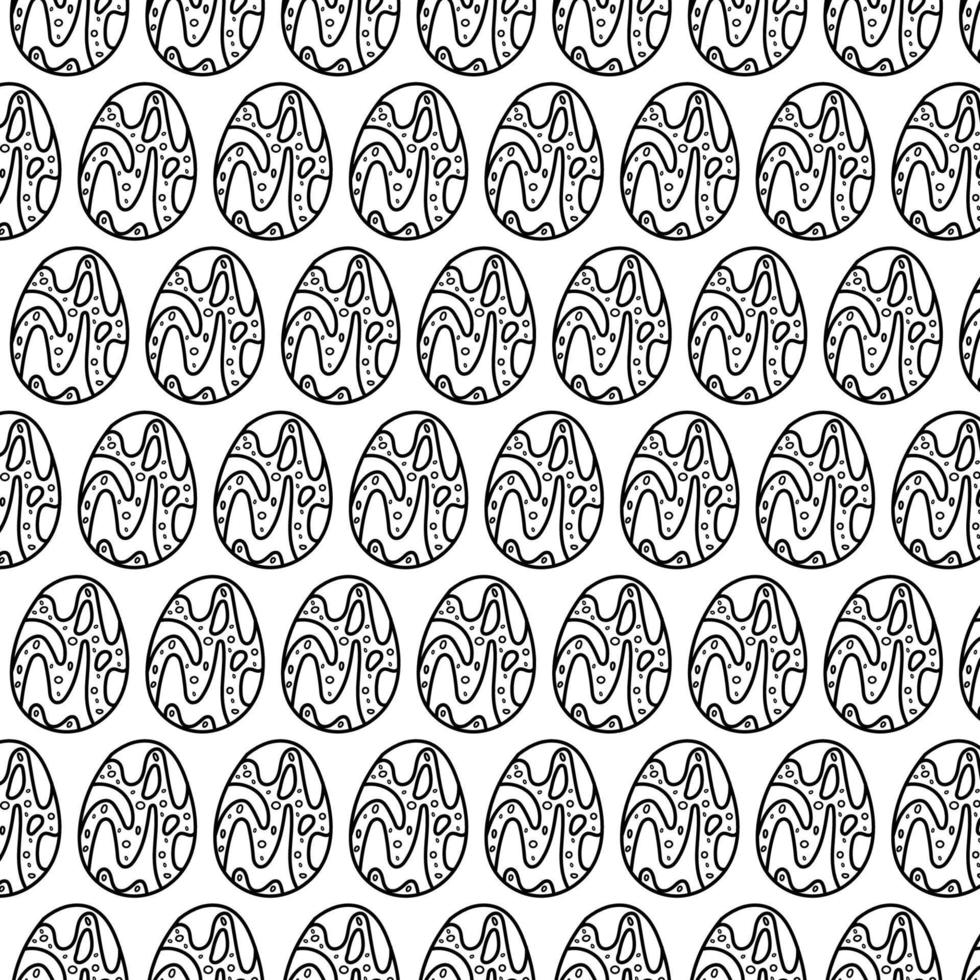 easter egg pattern background vector
