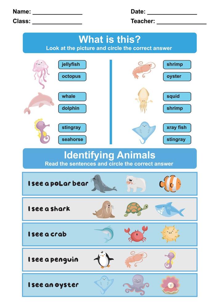 encontrar y encierra en un círculo la respuesta correcta. hoja de actividades para niños en edad preescolar. hoja imprimible educativa para aprender sobre animales. ilustración vectorial vector